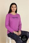 Zivame Buttersoft Knit Poly Pyjama Set - Evening Blue — thumbnail 1
